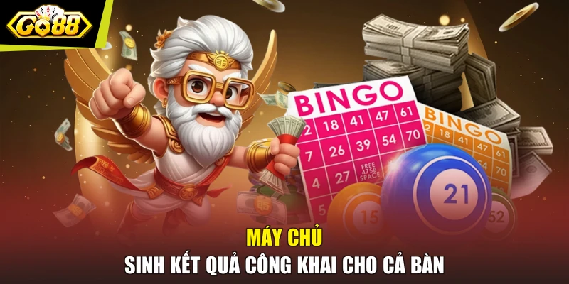 Máy chủ sinh kết quả công khai cho cả bàn
